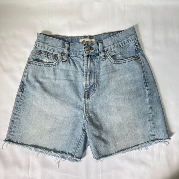 Madewell Pants - Madewell The Perfect Summer Jean Short Raw Hem Size 25